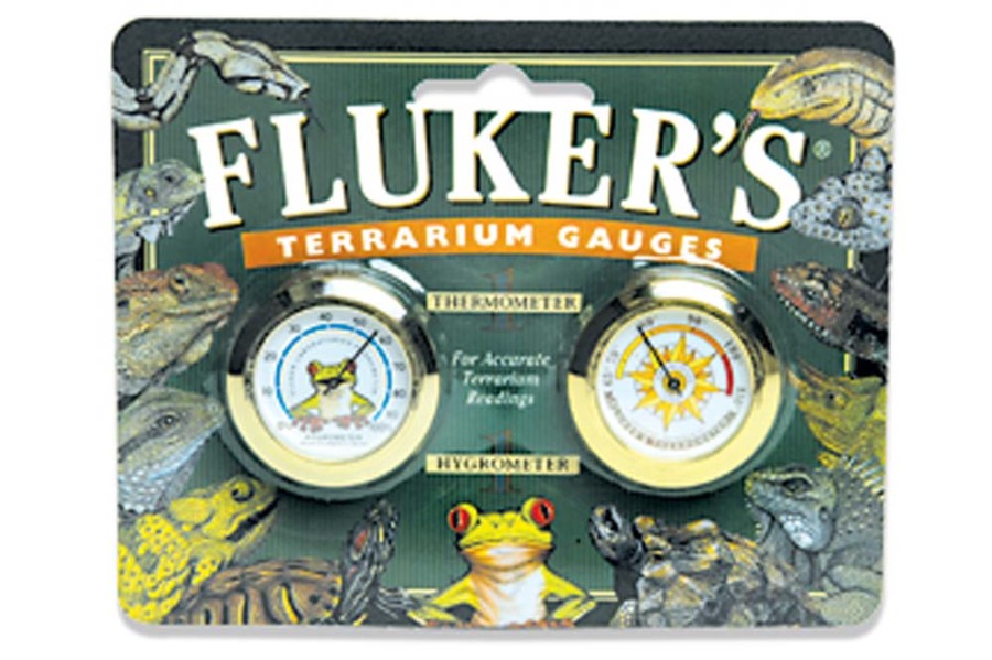 Flukers Terrarium Gauges Thermometer Hygrometer Combo