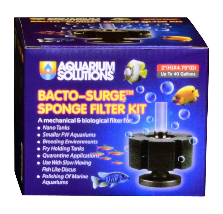 Hikari Aquarium Solutions Bacto-Surge Sponge Filter Kit 2" x 4.75"