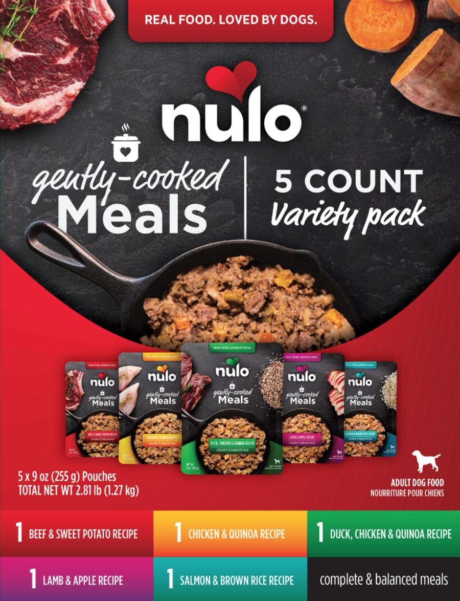 Nulo Gently Cooked Dog Variety Pack 5 Count 9oz.