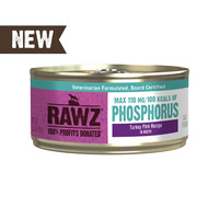 RAWZ Lower Phosphorus Turkey Pate Wet Cat Food Can, 5.5-oz