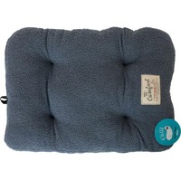 Unleashed Chill Gusset Pet Bed, Teddy Grey, 48 x 30-in