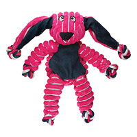 KONG Floppy Knots Bunny Dog Toy, Pink, Small/Medium