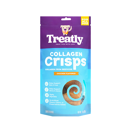 Treatly™ Collagen Crisps Chicken Flavored Dog Treat 10oz