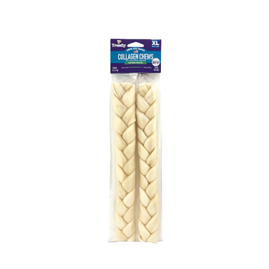 Treatly™ USA Collagen Braids Natural XL Dog Treat (2 Pack)