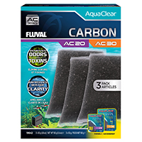 Carbon for AquaClear AC20/30 Power Filter, 5.4 oz / 150 g, 3-Pack