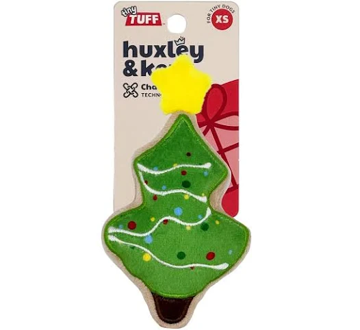 Huxley and Kent Tiny Tuff Christmas Tree Cookie Dog Toy