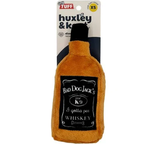 Huxley & Kent Tiny Tuff Bad Dog Jack's Whiskey Dog Toy