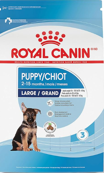 Royal Canin Size Health Nutrition Large Puppy Dry Dog Food, 40 lb Bag
