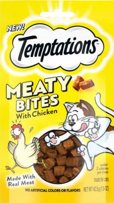 Temptations Meaty Bites Chicken Flavor Pouch 1.5 oz