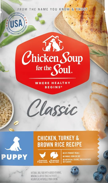 Chicken Soup Puppy Chicken, Turkey & Brown Rice, 28-lb