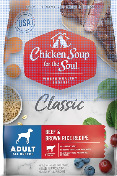Chicken Soup - Adult Beef & Brown Rice Dry Dog Food, Beef & Brown Rice, 4.5lb