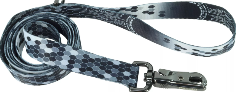 Inspire Fashion Dog Leash in Digital Matrix - 5/8" x 6'