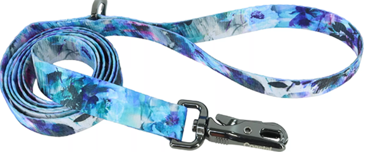 Inspire Dog Leash Rainy Day Floral Med/Lg 1"x6'