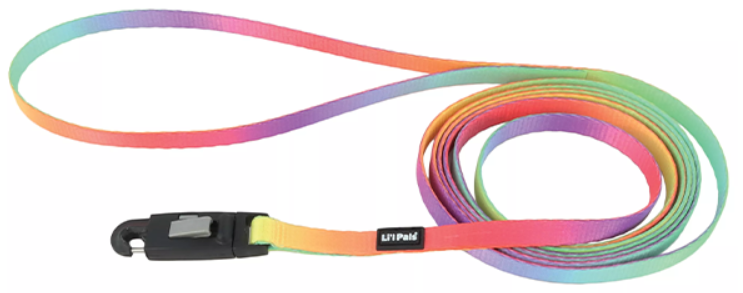 Li'l Pals Dog Leash PastelRainbow X-Sm 3/8"x6'