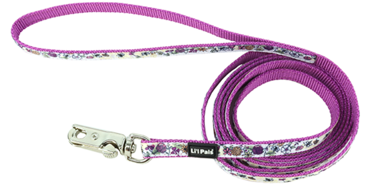 Li'l Pals Dog Leash ChrmRbn BmblBees X-Small 3/8"x6'