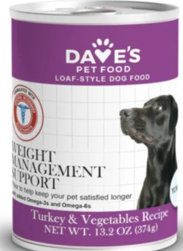 Dave's Restricted Weight Management, Turkey & Vegetables Recipe 13oz
