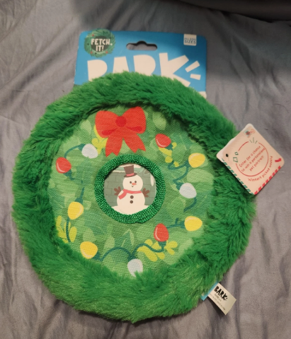 BARK Get Lit Wreath Dog Toy
