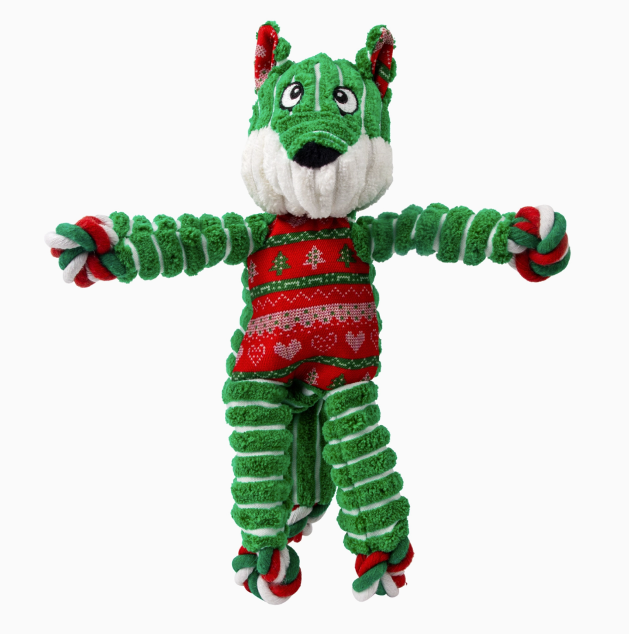 KONG Holiday Floppy Knots Fox Dog Toy Sm/Md