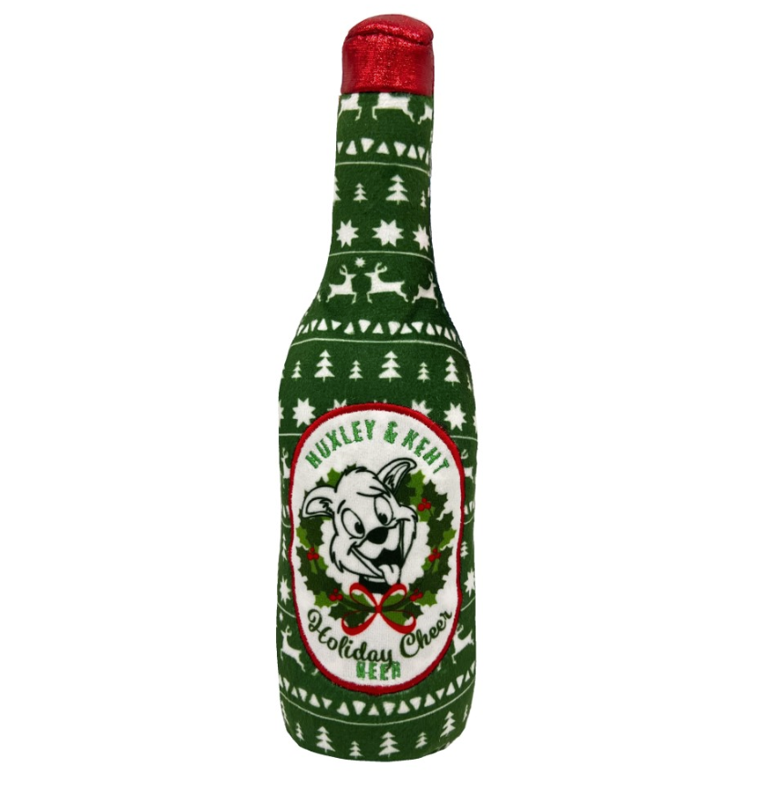 Holiday Cheer Beer Dog Toy - LG