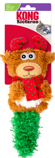 Kong Holiday Cat Toy Kickeroo Character Assorted