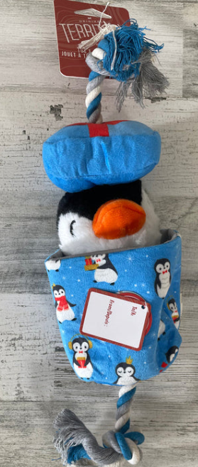 Territory 14” Holiday Tug-n-Treat Penguin Dog Toy