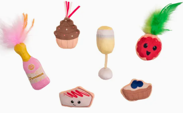 Wholesale Catstages Purrsecco & Cupcakes Cat Toys 6 Pk