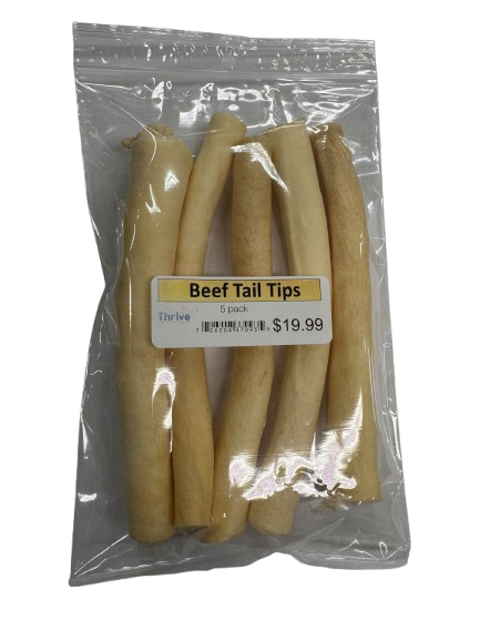 Nature's Own Dog Chews Beef Tail Tips - 5 Pack