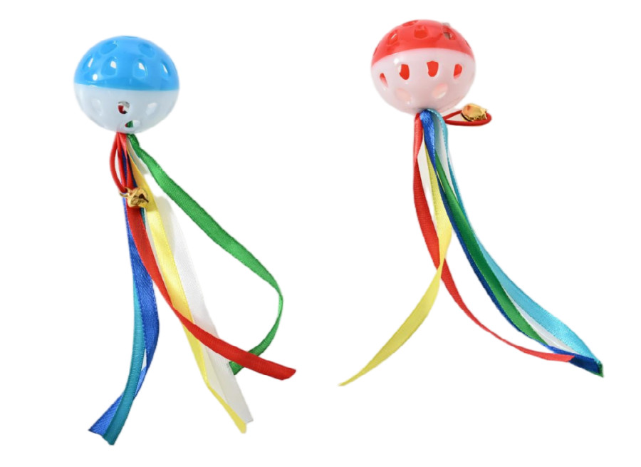 Max & Marlow Ball with Ribbon Assorted Cat Value Toys