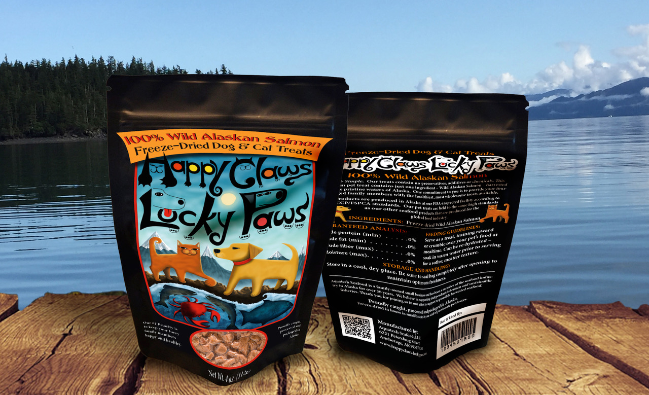 Happy Claws Lucky Paws Freeze-Dried Wild Alaskan Salmon Cube Treats 2.5 Oz