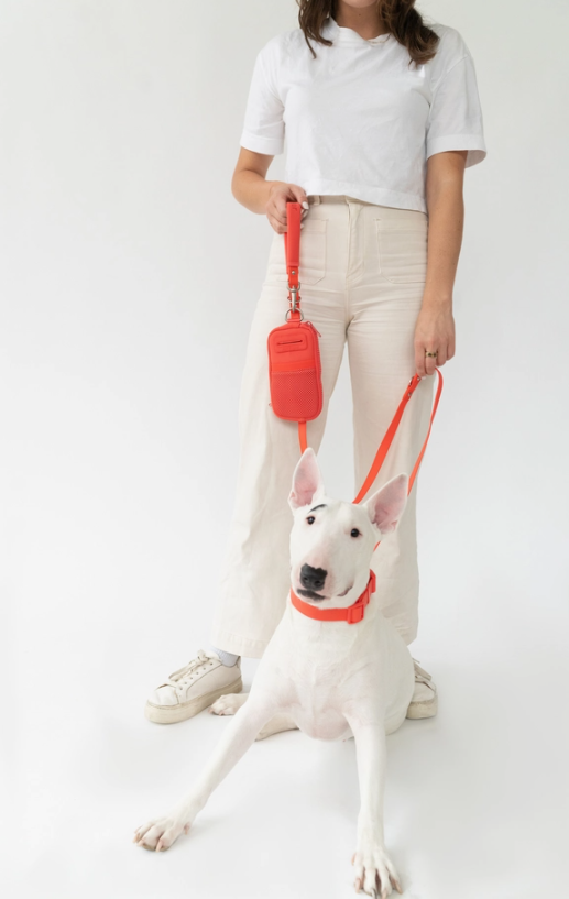 Springer Dog Walking Walk Bag with Built-in Leash, Poppy