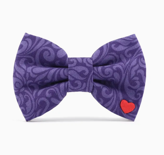 Queenie Bow Tie (Purple)  - Med