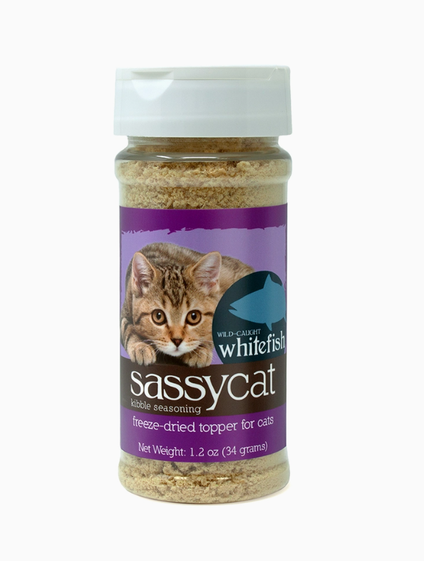 Herbsmith Sassycat FD Topper for Cats - Whitefish, 1.2oz