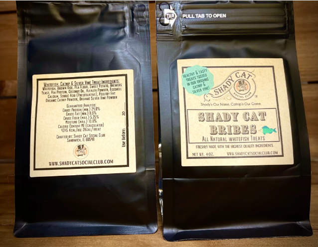 Shady Cat Bribes - Whitefish w/Catnip & Silver Vine Cat Treats