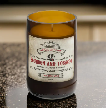 Rescued Wine - Bourbon and Tobacco Soy Candle