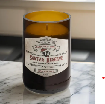 Rescued Wine Santa's Reserve Soy Candle