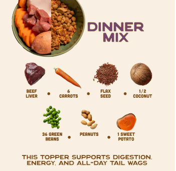 Smart Cookie Barkery - Dinner Mix Dog Food Topper, 7oz