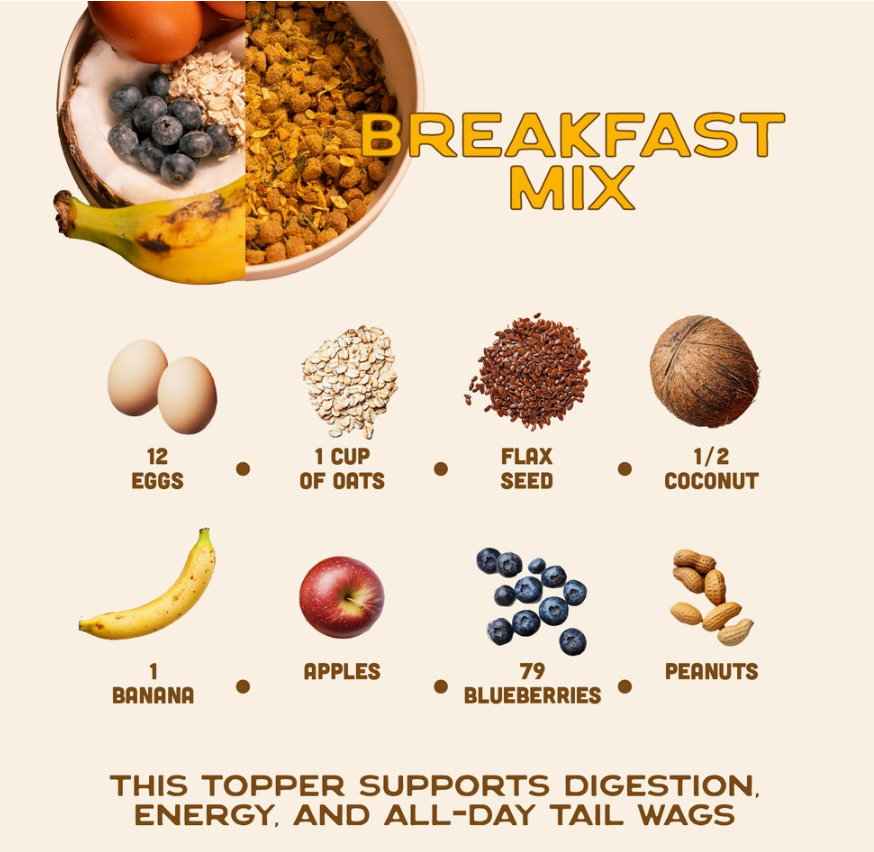 Smart Cookie Barkery - Breakfast Dog Food Topper, 7oz