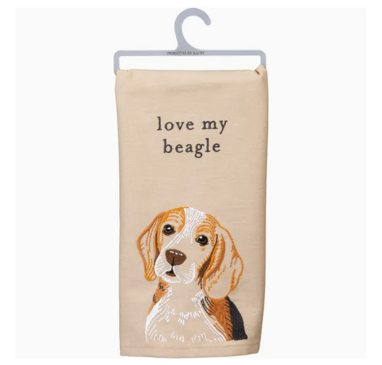 Love My Beagle Kitchen Towel
