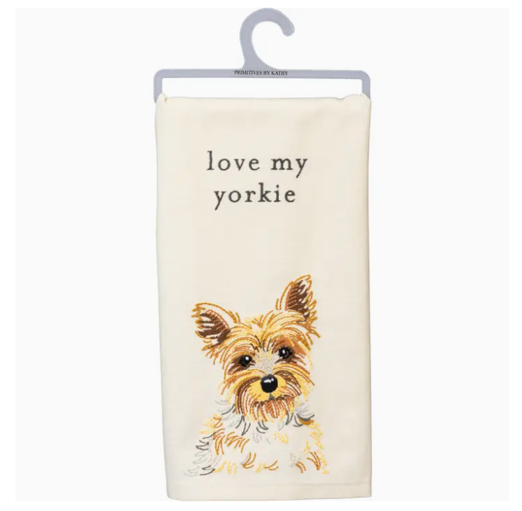 Love My Yorkie Kitchen Towel