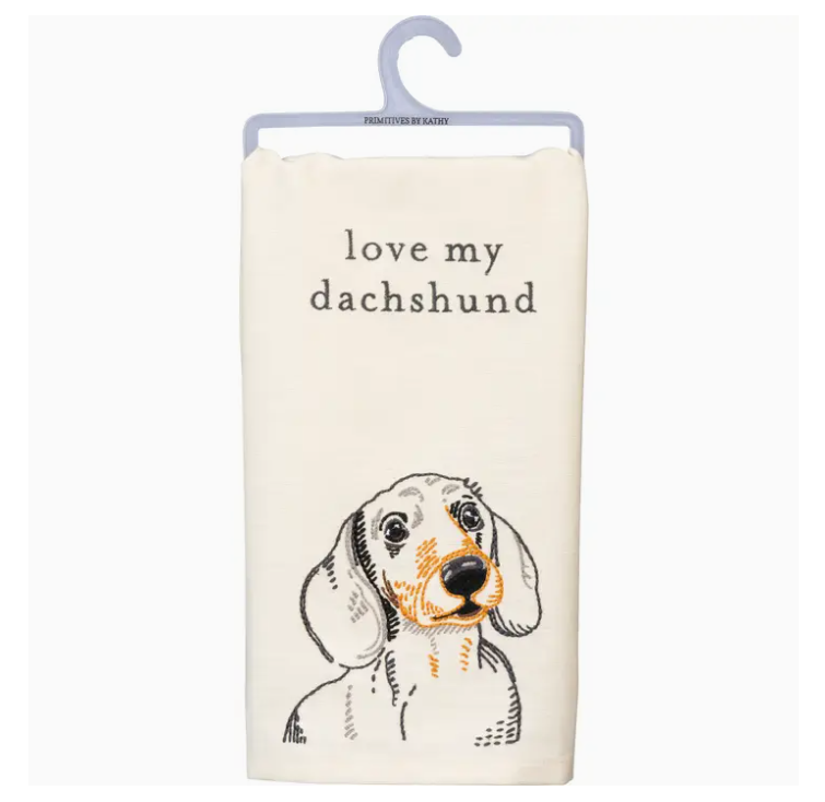 Love My Dachschund Kitchen Towel