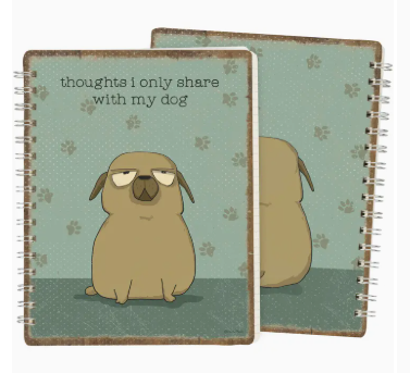 Thoughts I Only Share with My Dog Spiral Notebook