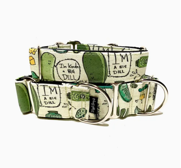 I'm Kind Of A Big Dill Dog Collar, Buckle / Collar - 2.0 x 20-26In