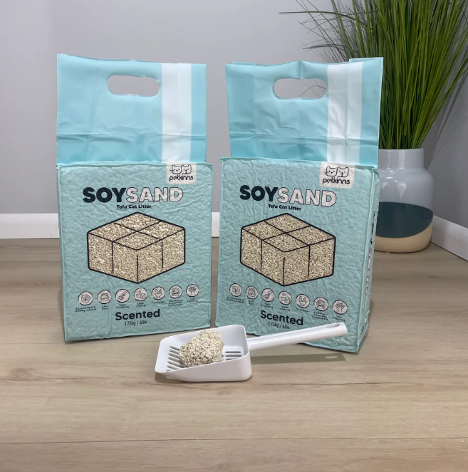 Soysand Tofu Cat Litter - 6lb Bags Unscented