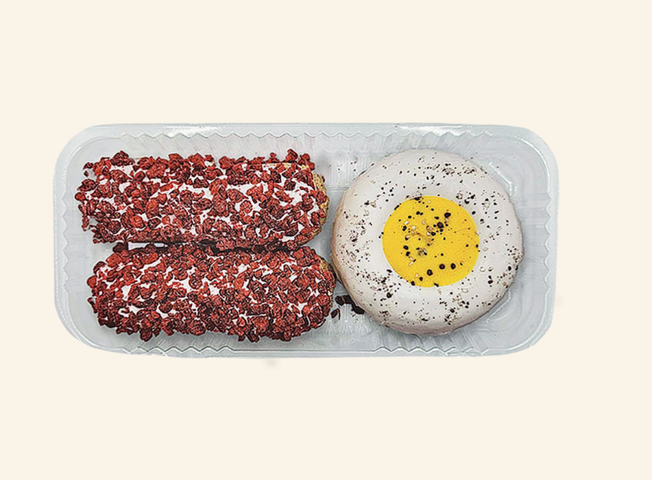 K9 Granola Dog Treat Donut Deli Sunny Side Pup Bacon & Eggs 3 Pack