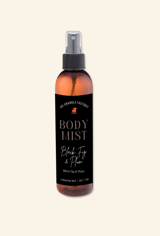 K9 Granola Bed & Bath Spa Collection, Black Fig & Plum Body Mist For Dogs, 4oz
