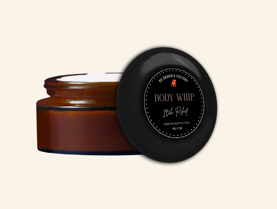 K9 Granola Bed & Bath Spa Collection, Itch Relief Body Whipped Butter for Dogs, 4oz