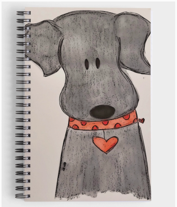 Notebook, Dog, Black Lab