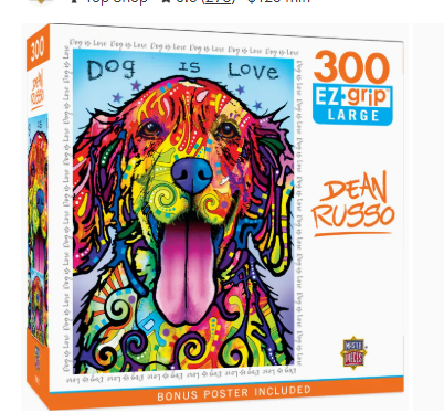 PUZZLE: Dean Russo - Dog is Love 300 Piece EZ Grip Puzzle