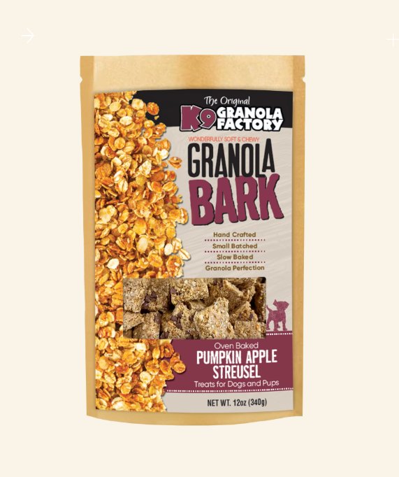 K9 Granola Dog Treat Bark Pumpkin Apple Streusel 10 oz