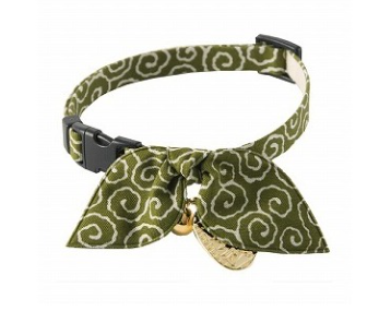 Necoichi Cat Collar Ninja Green